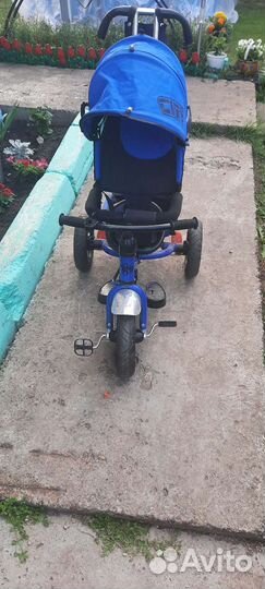 Детский 3х колесный велосипед с ручкой