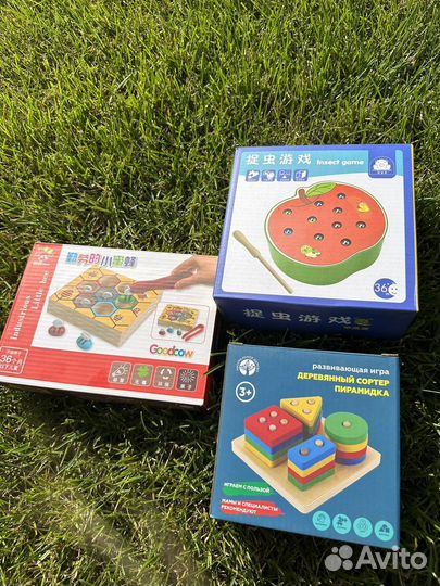 Набор деревянных игрушек монтессори