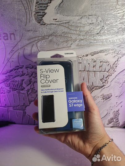 Чехол Clear View Samsung S8, S9, S7edge