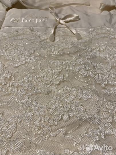 Конверт с шапочкой на выписку с кружевом