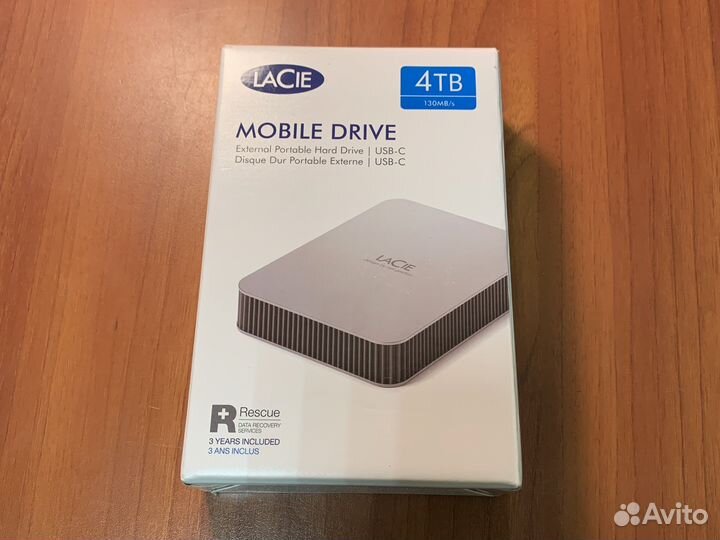 Диск LaCie 4TB USB 3.2 USB-C Mobile Drive 2022