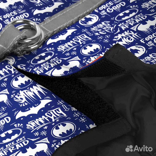 Waudog шлея для собак мягкая c QR паспортом, рисун