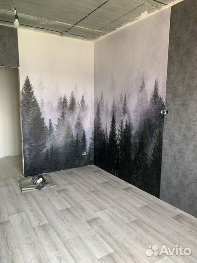 Шпаклевка, обои