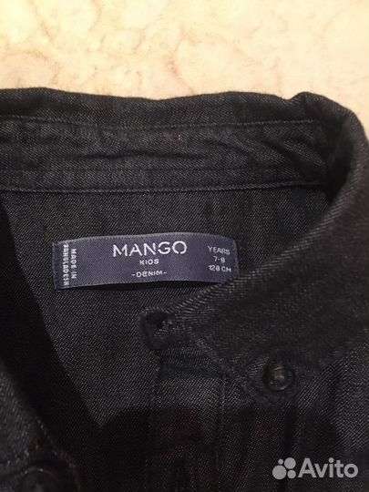 Джинсовая рубашка mango