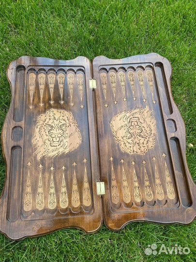 Нарды львы резные ручной работы