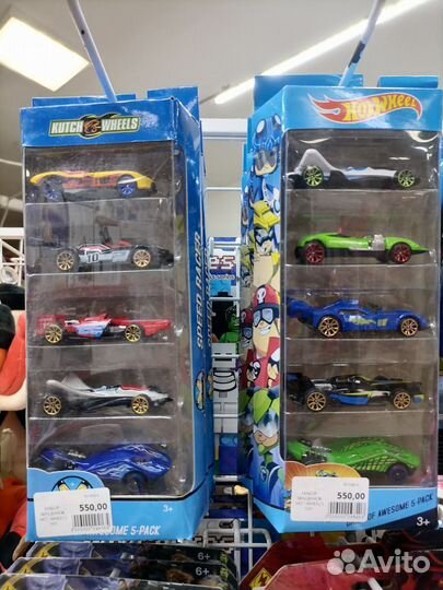 Набор машинок 5в1 хот вилз