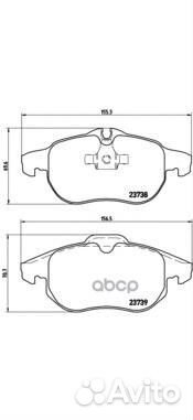 P59043 888 00FDB1520573089B колодки дисковы
