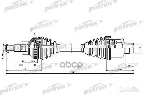 Полуось привода прав ford: mondeo I 1.6 i 16V/1