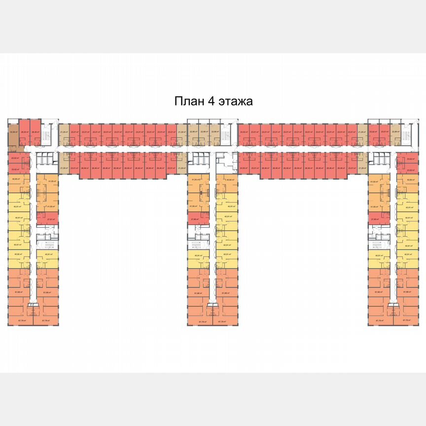 2-к. апартаменты, 42,2 м², 11/24 эт.