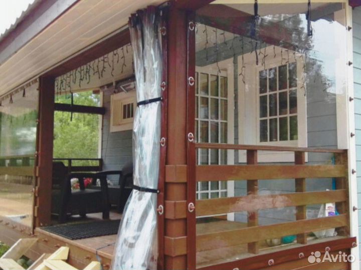 Мягкие гибкие окна шторы пвх