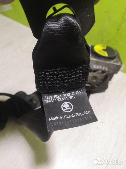 Ремень безопасности с пиропатроном Шкода Октавия