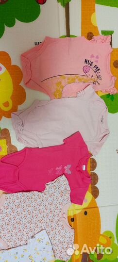 Вещи пакетом боди для девочки 68