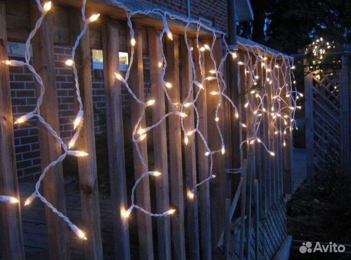 Гирлянда уличная занавес новая
