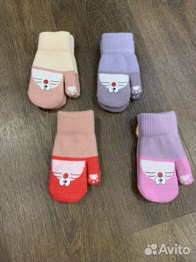 Варежки детские зимние новые