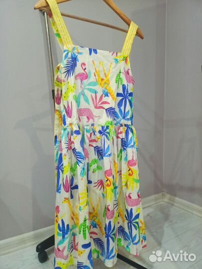Платье Сарафан летний 164 с животными