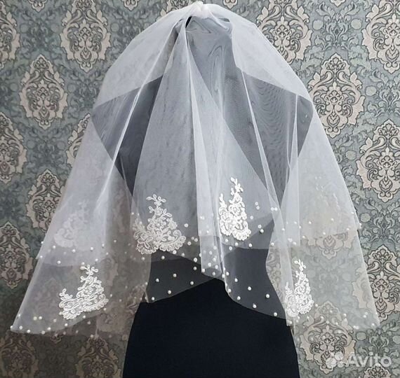 Свадебная фата новая