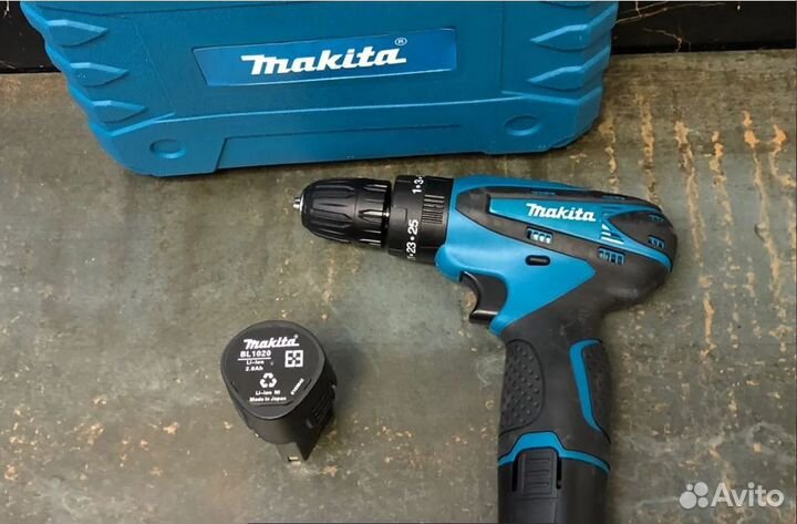 Аккумуляторная дрель шуруповерт makita 12V