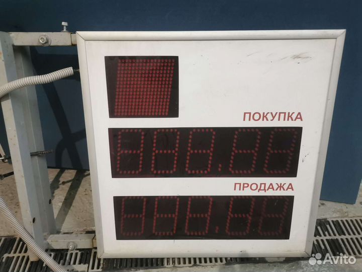 Уличное табло курса валют