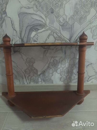 Полка настенная угловая