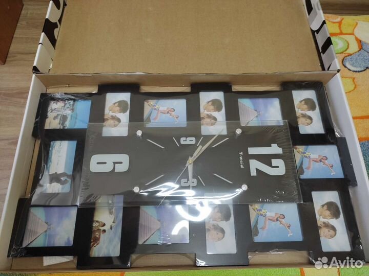 Часы с рамками для фото