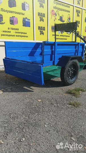 Телега прицеп для мотоблока Forza до 300кг, тормоз