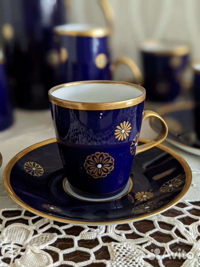 Сервиз кофейный кобальт