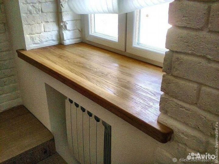 Подоконник деревянный из массива
