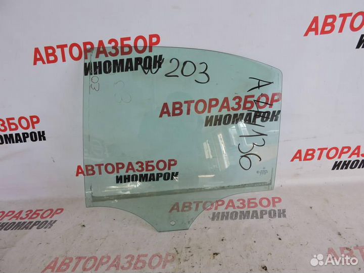 Стекло двери задней левой для Mercedes-Benz C-Clas