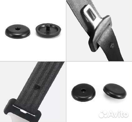 Клипса ремня безопасности черная