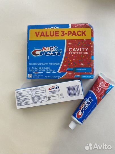 Зубная паста crest детская оригинал 130gr