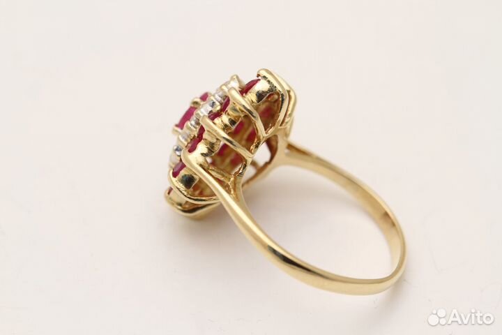 Кольцо с Рубинами 1.50ct. Made in Italy