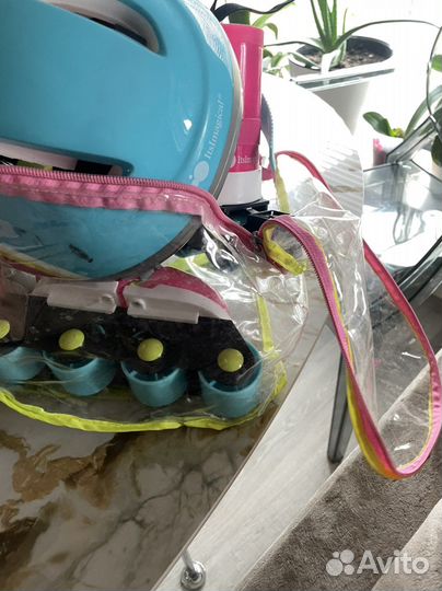 Набор раздвижные ролики с шлемом и защитой