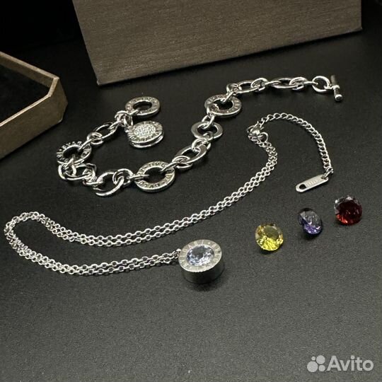 Bvlgari браслет с кулоном