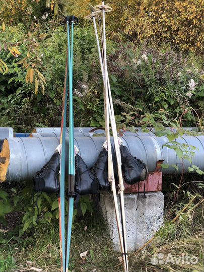 Лыжи, размер 38,39. Комплект