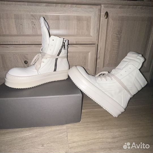 Кеды Rick Owens double bumber white 45