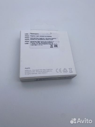 Переходник Apple usb c to jack новый оригинал