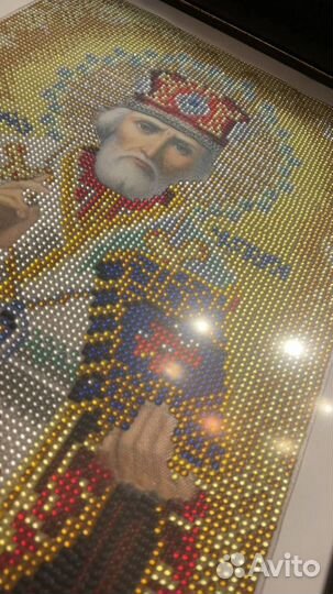 Иконы Николай Чудотворец алмазная мозайка