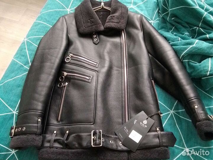 Дубленка искусственная, абсолютно новая