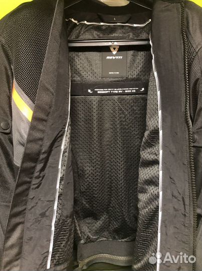 Мотокуртка Revit GT-R Air 3 оранжевые вставки