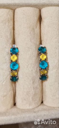 Серёжки серебро