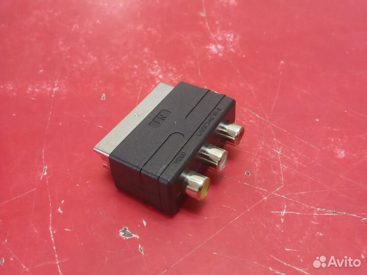 Переходник скарт-rca(тюльпан)