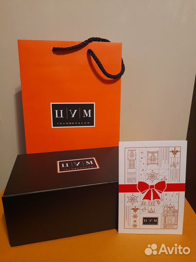 Подарочная коробка Цум Оригинал Новая и Пакет Цум