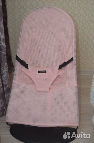 Музыкальный шезлонг качалка для новорожденных