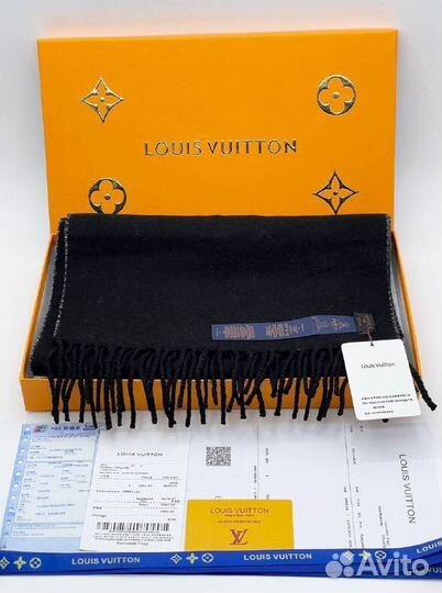 Шарф Louis Vuitton Черный