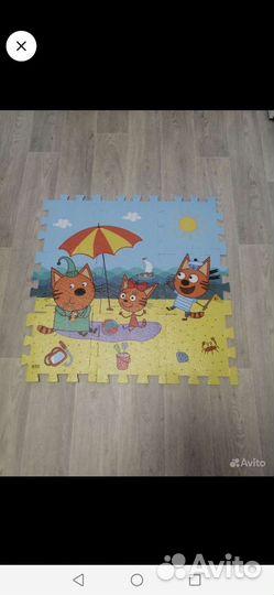 Коврик пазл Три кота