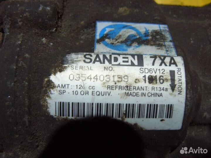 Компрессор кондиционера для VW Polo SED Rus 2012г