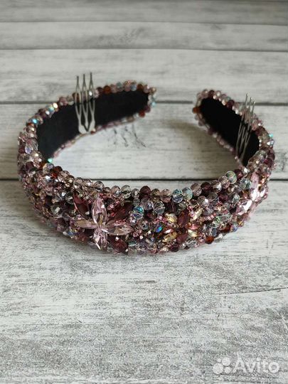 Ободок для волос ручной работы