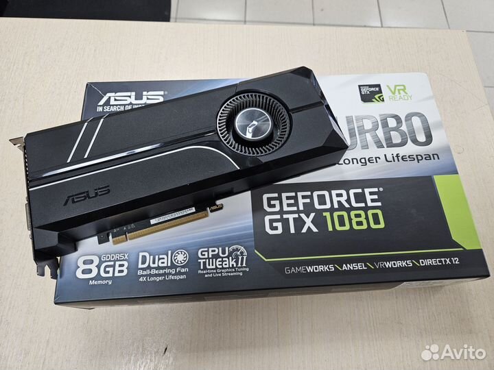 Asus GeForce GTX 1080 Turbo 8GB Не исправна
