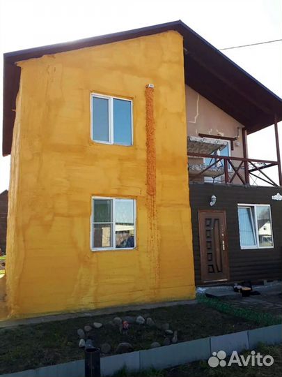 Утепление потолка пенополиуританом