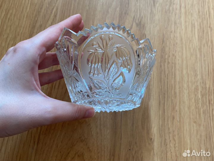 Хрустальная конфетница/салатница СССР
